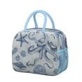 thumbnail image 1 of Lunch Bag Lunch Box for Women Reusable Insulated Lunch Bags,Water-Resistant Sea Shells on Blue Octopus Cooler Lunch Tote Bag, Large Capacity for Work Travel Picnic, 1 of 6