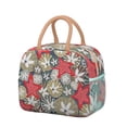 thumbnail image 1 of Lunch Bag Lunch Box for Women Reusable Insulated Lunch Bags,Water-Resistant Starfish and Sea Shells Cooler Lunch Tote Bag, Large Capacity for Work Travel Picnic, 1 of 6