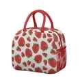 thumbnail image 1 of Lunch Bag Lunch Box for Women Reusable Insulated Lunch Bags,Water-Resistant Strawberry Pattern Cooler Lunch Tote Bag, Large Capacity for Work Travel Picnic, 1 of 6