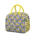 thumbnail image 1 of Lunch Bag Lunch Box for Women Reusable Insulated Lunch Bags,Water-Resistant Stripe Banana Leaf Green Plant Cooler Lunch Tote Bag, Large Capacity for Work Travel Picnic, 1 of 6