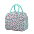 thumbnail image 1 of Lunch Bag Lunch Box for Women Reusable Insulated Lunch Bags,Water-Resistant Tropical Watermelon Fruit Black Cooler Lunch Tote Bag, Large Capacity for Work Travel Picnic, 1 of 6