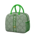 thumbnail image 1 of Lunch Bag Lunch Box for Women Reusable Insulated Lunch Cooler Bags,Large Capacity for Work Travel Picnic,Water-Resistant Colorful Floral Lunch Tote Bag Gifts for Woman Mom Green, 1 of 6
