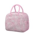 thumbnail image 1 of Lunch Bag Lunch Box for Women Reusable Insulated Lunch Cooler Bags,Large Capacity for Work Travel Picnic,Water-Resistant Pioneer Colorful Floral Lunch Tote Bag Gifts for Woman Mom Pink, 1 of 6
