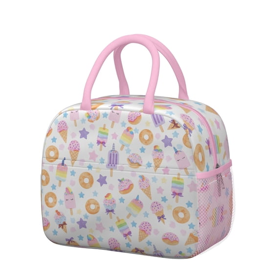 Lunch Bag Lunch Box for Women Men,Ice Cream (3)_20 Cooler Bag Small Leakproof Beach Picnic Cooler Tote Bag with for Supermarket Shopping