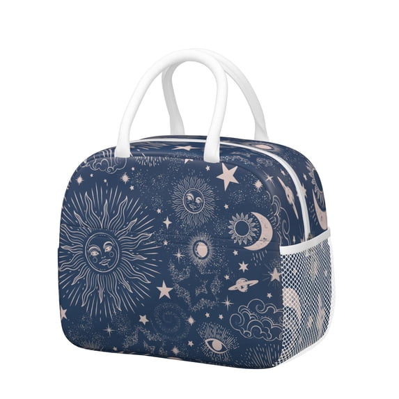 Lunch Bag Lunch Box for Women Reusable Insulated Lunch Bags,Water-Resistant Gothic Cooler Lunch Tote Bag, Large Capacity for Work Travel Picnic