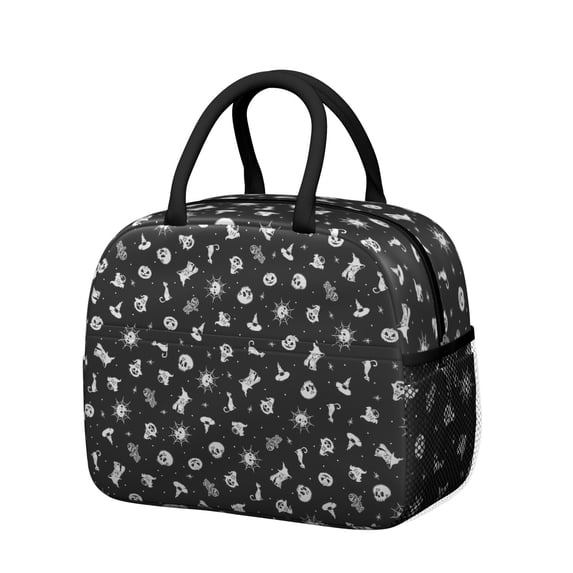 Lunch Bag Lunch Box for Women Reusable Insulated Lunch Bags,Water-Resistant Gothic Cooler Lunch Tote Bag, Large Capacity for Work Travel Picnic