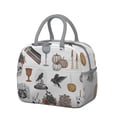 thumbnail image 1 of Lunch Bag Lunch Box for Women Reusable Insulated Lunch Bags,Water-Resistant Gothic Cooler Lunch Tote Bag, Large Capacity for Work Travel Picnic, 1 of 6