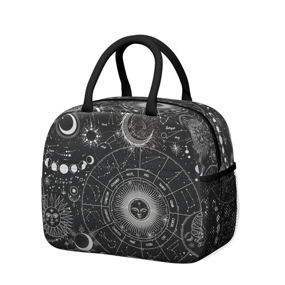 Lunch Bag Lunch Box for Women Reusable Insulated Lunch Bags,Water-Resistant Gothic Cooler Lunch Tote Bag, Large Capacity for Work Travel Picnic