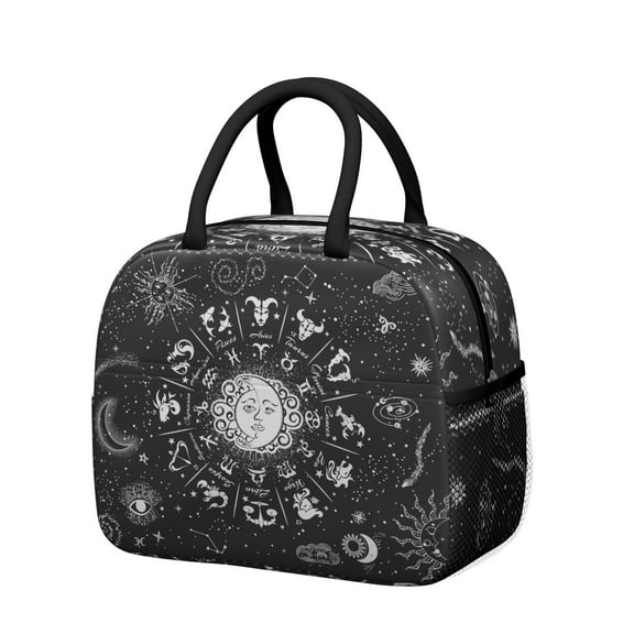 Lunch Bag Lunch Box for Women Reusable Insulated Lunch Bags,Water-Resistant Gothic Cooler Lunch Tote Bag, Large Capacity for Work Travel Picnic