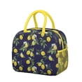 thumbnail image 1 of Lunch Bag Lunch Box for Women Reusable Insulated Lunch Bags,Water-Resistant Lemon Navy Cooler Lunch Tote Bag, Large Capacity for Work Travel Picnic, 1 of 6
