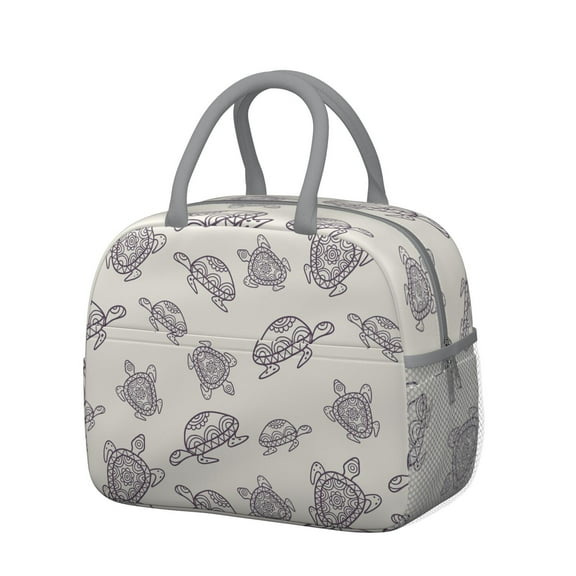 Lunch Bag Lunch Box for Women Reusable Insulated Lunch Bags,Water-Resistant Turtle Shape Cooler Lunch Tote Bag, Large Capacity for Work Travel Picnic