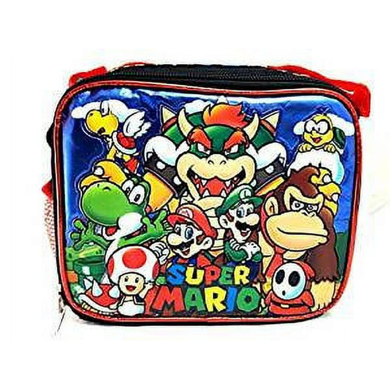 Personalized Super Mario Bros Insulated Lunch Bag With Adjustable Shoulder  Straps 