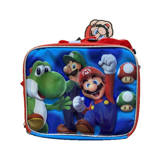 Lunch Bag - Nintendo Super Mario - Yoshi/Luigi/Mario Mushroom
