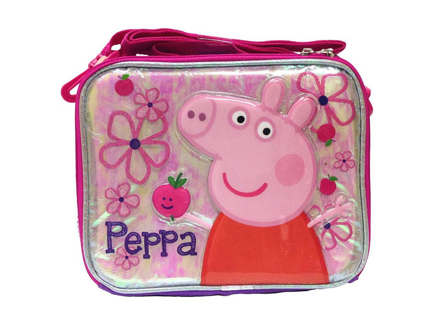 Lunch Bag - Peppa Pig - an Apple a Day Silver Kit Case New 119205