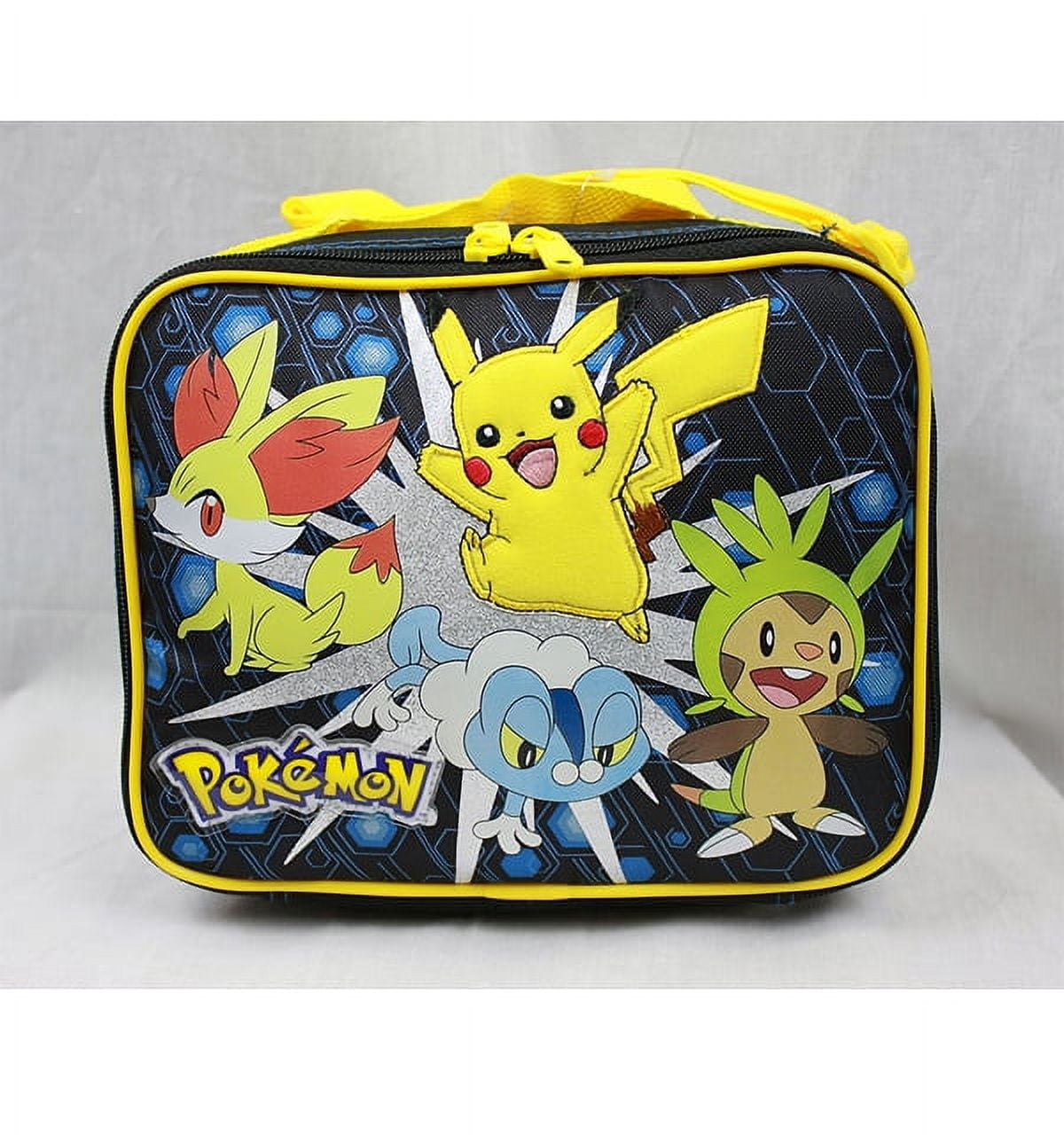 Anime Pokemon Pikachu New Children's Portable Lunch Box bag Snack milk  Fruit Storage Bag Creative Double-layer Student lunch Bag