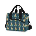 thumbnail image 1 of Lunch Bag Portable Crossbody Meal Bag Cooler Bag Insulated Lunch Bag Food Bag Handheld & Crossbody Design Beautiful Christmas Tree Seamless, 1 of 6