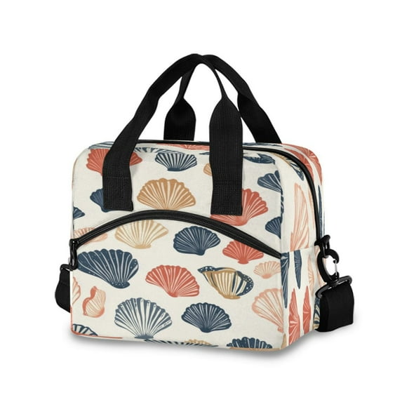 Lunch Bag Portable Crossbody Meal Bag Cooler Bag Insulated Lunch Bag Food Bag Handheld & Crossbody Design Cartoon Colored Shells
