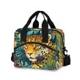 thumbnail image 1 of Lunch Bag Portable Crossbody Meal Bag Cooler Bag Insulated Lunch Bag Food Bag Handheld & Crossbody Design Jungle Cartoon Cougar, 1 of 6