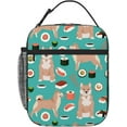 thumbnail image 1 of Lunch Bag Shiba Inu And Sushi Lunch Bag For Men Women, College Reusable Fashion Lunch Bag For Shopping, Office, Gym, 1 of 6