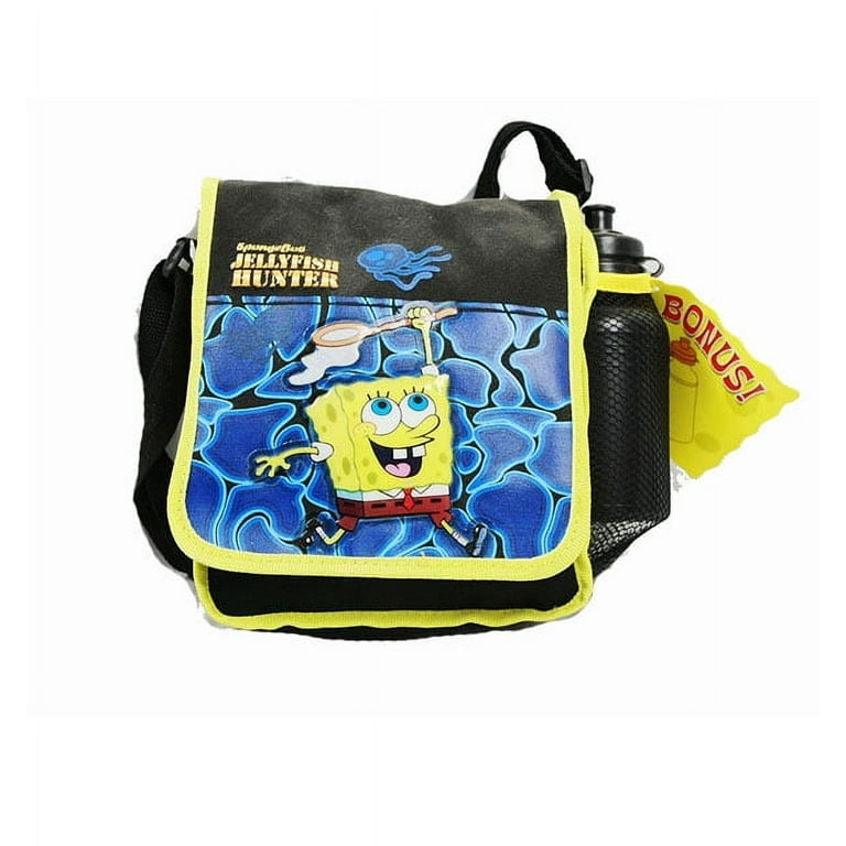 AWEHIRU Spongebob Squarepants Lunch Box Insulated Kit for Boys Girls Kids  with Stickers and More (Spongebob School Supplies)