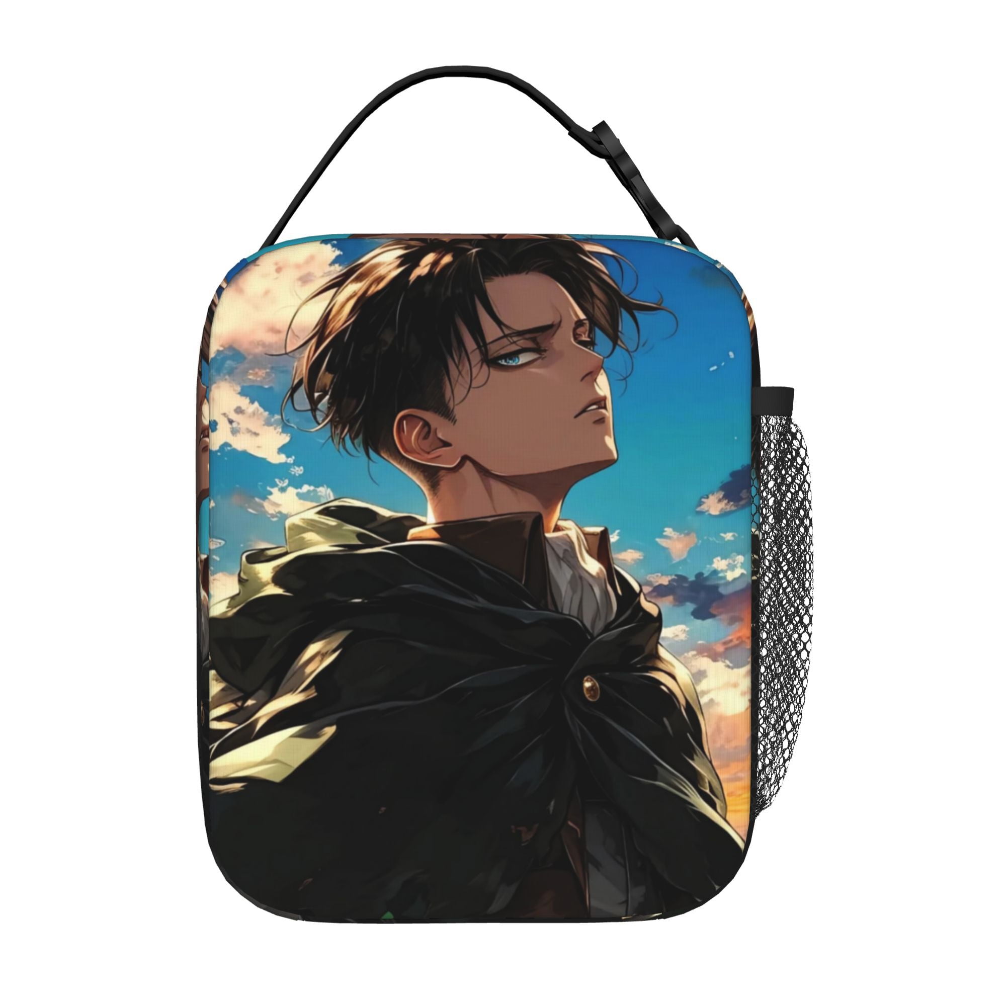 Lunch Bag Tote Bag Portable Insulated Anime Attack On Titan Levi ...