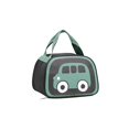 thumbnail image 1 of Lunch Bag for Women,Cute Car Printed Insulated Lunch Tote with Zipper & Handle | PU Leather Waterproof Lunch Box for Office Outdoor Picnic Camping and Study,Black, 1 of 7