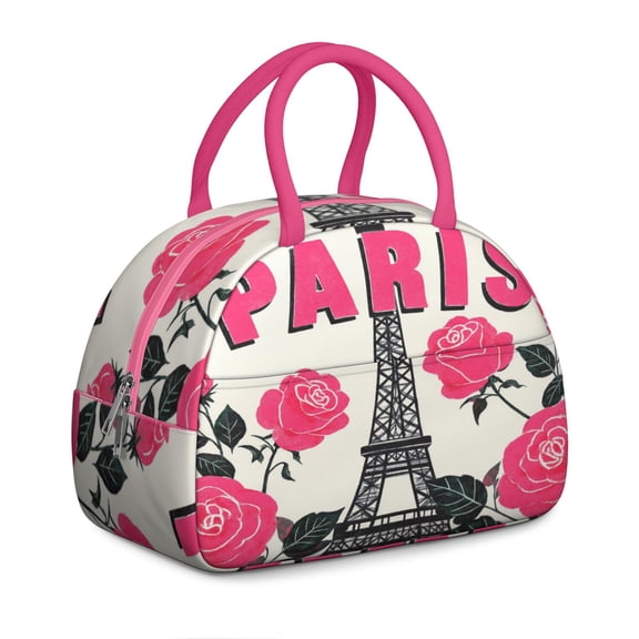 Lunch Bag Women Insulated Lunch Box Reusable Leakproof Large Cooler Tote for Healthy Eating Enthusiasts with Side Pockets for Work Office Picnic Paris new