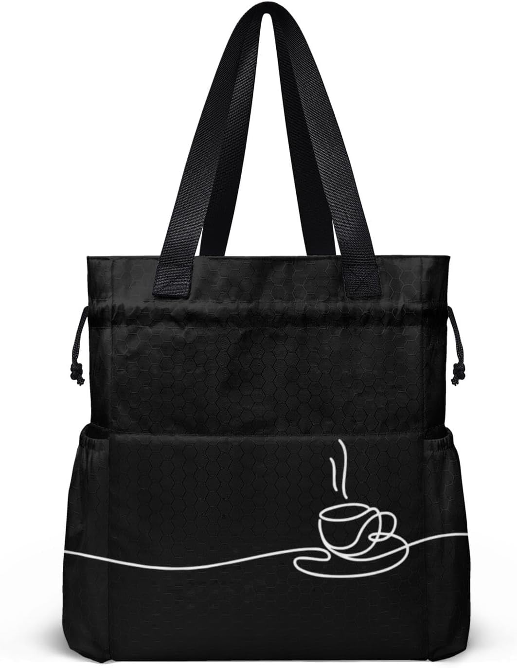 Lunch Bag for Women Insulated Womens Drawstring Lunch Bag for Work, Stain-Resistant Large Lunch Box for Women with Containers, Cinch Closure Cromwell Bag Black Man Reusable Lunch Bag Office