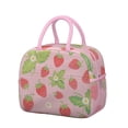 thumbnail image 1 of Lunch Bag Women Lunch Bag with Front Pocket Portable Large Cooler Tote for Healthy Eating Enthusiasts with Side Pockets for Work Office Picnic Strawberry (36)-new_30, 1 of 7