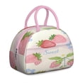 thumbnail image 1 of Lunch Bag Women Lunch Bag with Front Pocket Portable Large Cooler Tote for Student/Mother Group with Side Pockets for Work Office Picnic Strawberry, 1 of 7