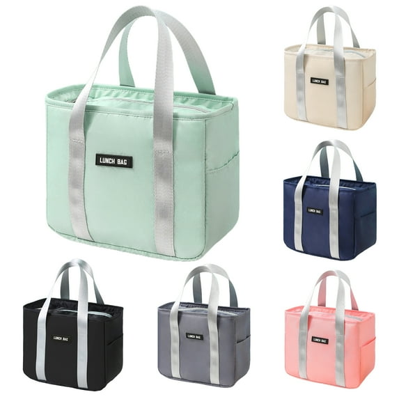 Lunch Bag Women, Lunch Box Lunch Insulated Bags for Women Men, Large Capacity Lunch Tote Container with Side Pocket for Travel/Picnic/Work
