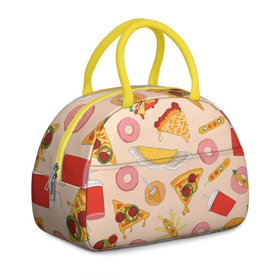 Lunch Bag Women,Lunch Box for Women Adult Men,Small Leakproof Pizza Lunch Tote Large Capacity Reusable Insulated Cooler Lunch Container for Work Office Picnic