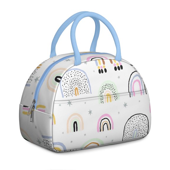 Lunch Bag Women,Lunch Box for Women Adult Men,Small Leakproof Rainbow Cartoon Lunch Tote Large Capacity Reusable Insulated Cooler Lunch Container for Work Office Picnic