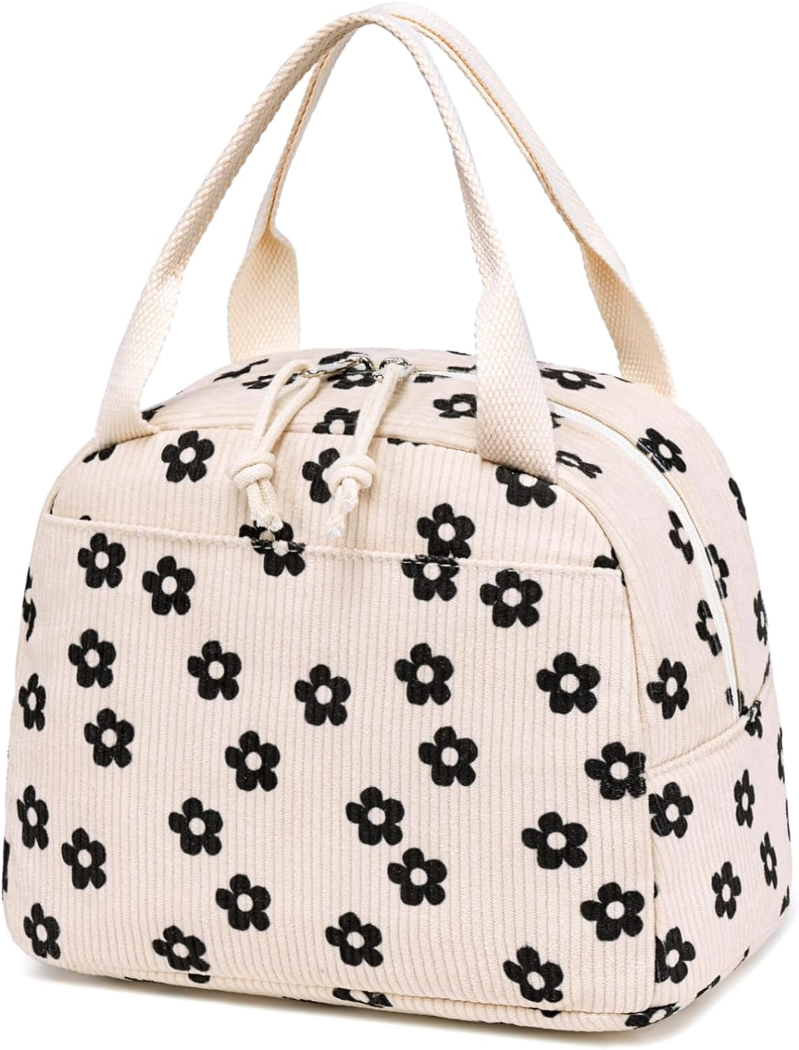 Lunch Bag for Women Men Cute Corduroy Lunch Tote Bags Reusable ...