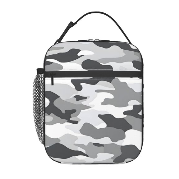 Lunch Bag For Women Men Lovely Lunch Tote Bags Reusable Insulated Lunch Box Large Capacity Cooler For Work Picnic Travel
Vector Camouflage Pattern Gray_2