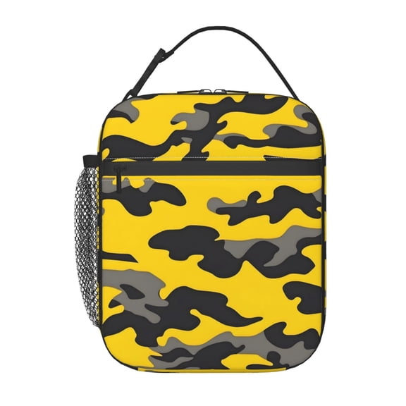 Lunch Bag For Women Men Lovely Lunch Tote Bags Reusable Insulated Lunch Box Large Capacity Cooler For Work Picnic Travel
Vector Camouflage Pattern Yellow_1
