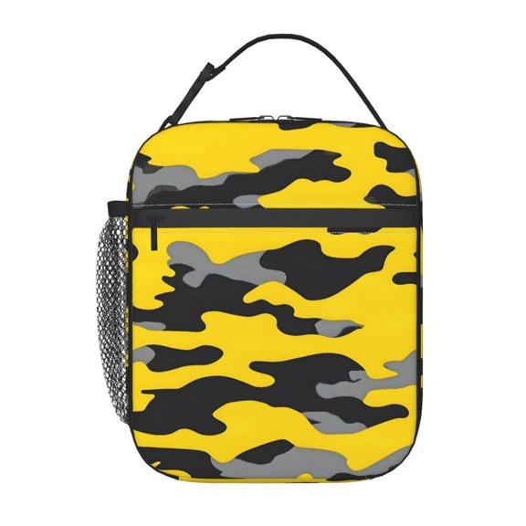 Lunch Bag For Women Men Lovely Lunch Tote Bags Reusable Insulated Lunch Box Large Capacity Cooler For Work Picnic Travel
Vector Camouflage Pattern Yellow_4