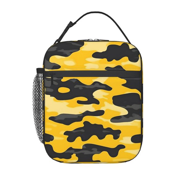 Lunch Bag For Women Men Lovely Lunch Tote Bags Reusable Insulated Lunch Box Large Capacity Cooler For Work Picnic Travel
Vector Camouflage Pattern Yellow_3