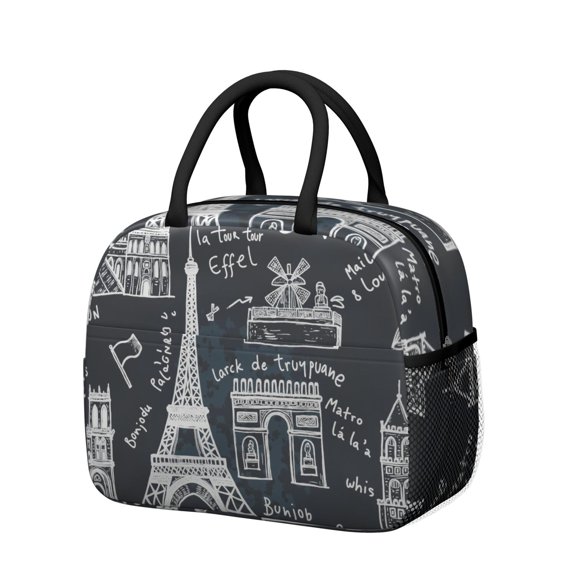 Lunch Bag Women Office Lunch Cooler Bag Portable Large Cooler Tote for Student/Mother Group with Side Pockets for Work Office Picnic Tower