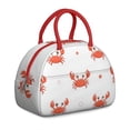 thumbnail image 1 of Lunch Bag Women,Zipper Closure Lunch Tote for Women Adult Men,Small Leakproof Marine Adorable Crab Lunch Tote Office Lunch Cooler Bag for Work Office Picnic, 1 of 7