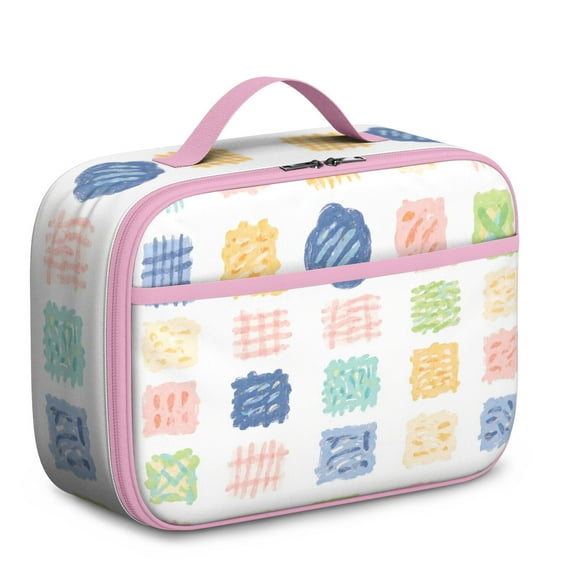 Lunch Bag for Men Designname Women Lunch Tote for Travel and Commuting WaterResistant Lining Portable Lightweight Lunch Cooler Bag
