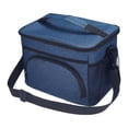 thumbnail image 1 of Lunch Bag for Men, Insulated Lunch Bag, Leakproof Lunch Box for Work, Office, Large Capacity, Reusable Lunch Cooler Bag Navy Blue 11.4*8.7*9.4in, 1 of 6