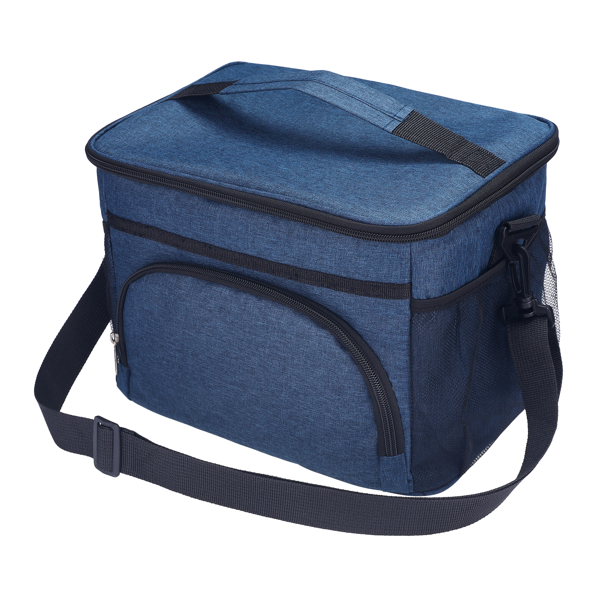 Lunch Bag for Men, Insulated Lunch Bag, Leakproof Lunch Box for Work, Office, Large Capacity, Reusable Lunch Cooler Bag Navy Blue 11.4*8.7*9.4in