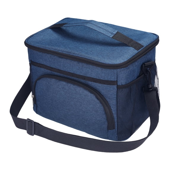 Lunch Bag for Men, Insulated Lunch Bag, Leakproof Lunch Box for Work, Office, Large Capacity, Reusable Lunch Cooler Bag Navy Blue 11.4*8.7*9.4in