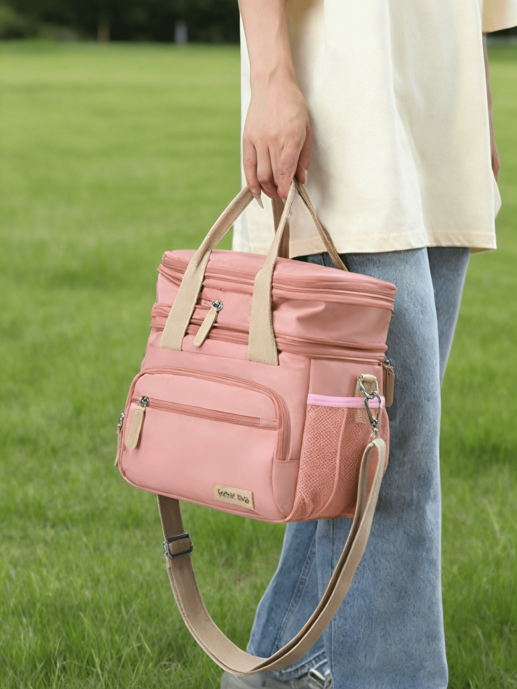 Lunch Bag for Women, Loncheras Para Mujer, Leakproof Insulated Large Lunchbox Dual Compartment Lunch Box Adult For Work Beach Picnic Hiking