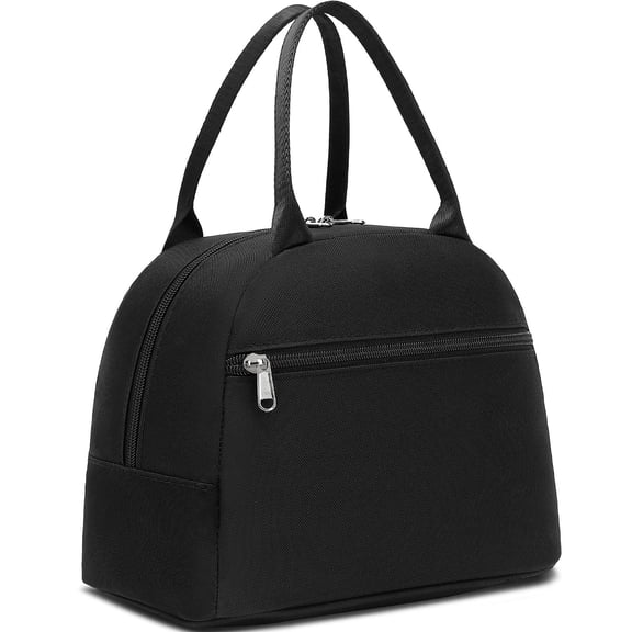 Lunch Bag for Women&Men,Adult Insulated Lunch Box,Small Cooler Lunch Containers,Reusable Lunch Tote Bags for Work Travel Picnic,Black