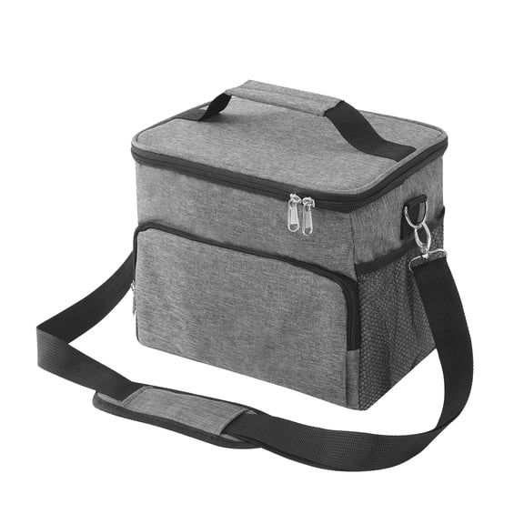 Lunch Bag for Women&Men - Lunch Thermal Cooler Bag,for Work Family Outdoor Party Picnic (Gray)