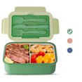 Lunch Box 3 Cells Microwave Dinnerware Food Container Lunch Box
