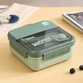 thumbnail image 1 of Lunch Box Bento Box Plastic Divided & Leakproof for Office Work Home Travel Meal Prep by MPOISVA, 1 of 6