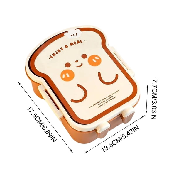 Lunch Box Burger and Fries-shaped Food Safety Secure Sealed -proof Office Food Container Freshness Lunch Box Bread Shape